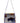 Native American Hand Made Large Beaded Bag: Buffalo on Periwinkle Background - Back View 
