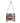 Native American Hand Beaded Square Bag: Dark Periwinkle Background w Geometric Design - Back View 