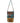 Native American Hand Beaded Purse: Turquoise, White, Red & Black w Paisley Cloth - Back View 