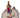 Hand Painted Drum: Buffalo Hunter w Buffalo Spirit Man (Yellow) - Seated 