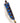 Native American Hand Beaded Sheath w Antique Knife: Blue White Heart & Cobalt Beads