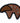 Native American Hand Beaded Magnet: Brown Bear w/ Blue Spots
