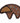 Native American Hand Beaded Magnet: Brown Bear w/ Black & Red Accents