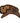 Native American Hand Beaded Magnet:  Buffalo w/ Blue & Black Star