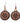 Native American Hand Beaded Earrings: Cheyenne Pink Star Rounds
