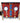 Hand Beaded & Quilled Horse Mask: Blue & Red Combination