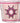 Native American Made Full Size Star Quilt: Pink Peonies (79 x 73 inches)