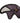 Native American Hand Beaded Magnet: Purple & White Bear