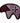 Native American Hand Beaded Magnet: Purple & Red Bear w/ Star