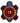 Native American Hand Made Magnet: Blue & Red Turtle