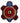 Native American Hand Made Magnet: Blue & Red Turtle