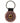 Native American Hand beaded Keychain: Ruby Red