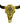 Hand Painted Buffalo Skull w. Black War Bonnet  Design
