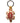 Native American Hand Beaded Turtle Keychain: Bubblegum Pink